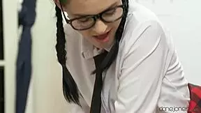 did the teacher really spank his danish student before that monster cock doggystyle facial cumshot?