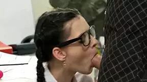 did the teacher really spank his danish student before that monster cock doggystyle facial cumshot?