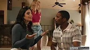 you wanna divorce? fine, then watch me fuck your hot shaved pussy girlfriend deep