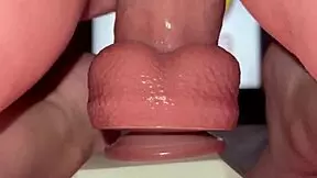 Tiny Redhead's Juicy Wet Pussy Stretches on Old Man's Huge Fence Post Cock