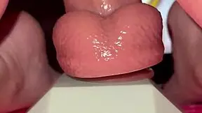 Tiny Redhead's Juicy Wet Pussy Stretches on Old Man's Huge Fence Post Cock