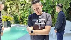 bts partner swap foursome 😍 poolside heels and dresses coming off quick 👠💦