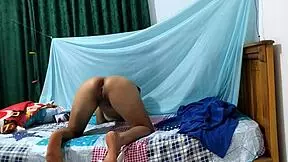 curvy latina milf gropes huge ass after bath