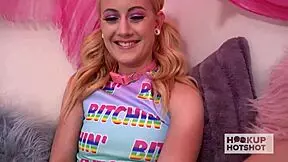 Aubrey Marie Deepthroats BF's Cock. Then Rides Hard Before Creampie Facial Finish