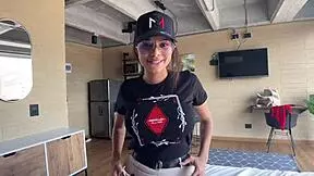 Petite Busty Colombian Latina Milf Brunette Delivers Rough Casting Blowjob Deepthroat Doggy and Cowgirl