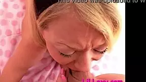 lil lexy seductively licks and sucks throbbing big dick