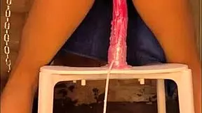 young skinny girl creams hard on oiled bdsm dildo machine fucking her tight pussy lola spice