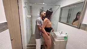 Thrilling Quick Bathroom Fuck Rush