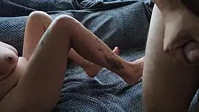 Big natural tits get mutual masturbation blowjob cowgirl cum