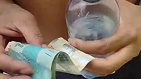 I let him cum inside me in public for money outdoors