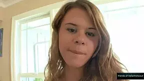 cutie, you gonna ride that big cock doggystyle till your shaved pussy swells with cum?