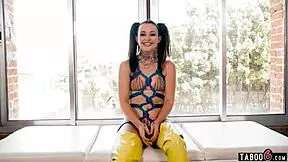 rough sex leaves tied up colorful teen slut danni rivers begging for more monster cock
