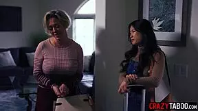 Big Tits Milf Dee Williams Dives Tongue Deep into Asian Teen Lulu Chu's Perfect Ass Pussy