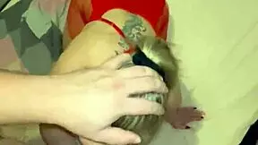 damn bro your stepsis sucks cock deep throats fingers then bends for doggystyle pounding