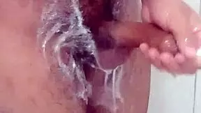 brazilian babe strokes monster cock solo in bathroom day three of year long masturbation challenge