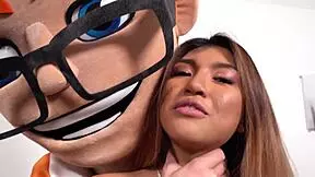 tiny asian clara trinity rides sucks and takes facial from big cock in porndudecasting interview 😍🍆💦