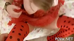 Delightsome European teen floozy nasty sloppy tight pussy sex