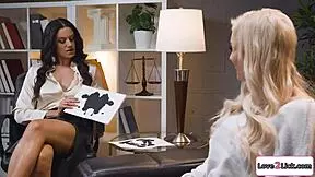 my milf shrink spreads pussy wide for my virgin tongue first time taste