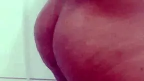 brazilian babe strokes monster cock solo in bathroom day three of year long masturbation challenge
