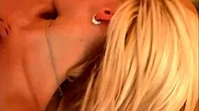 sexy blonde teen babe fingers wet pussy passionately in kitchen solo