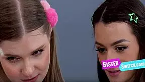 Switched Step Sisters Take Brutal Party Gangbang Training Hardcore!