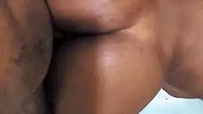 short curvy ebony girlfriend moans in tight pussy doggystyle