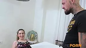 carolina lorca's hairy grooming session turns intimate with neighbor