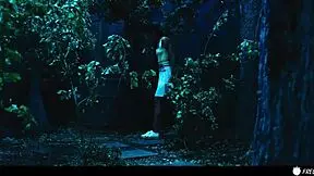 brunette latina FREEZES coco bae then fingers her wet pussy n SUCKS those huge tits in lesbian prank