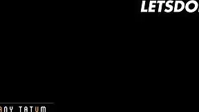 Petite Hungarian babe teases admirer with sensual vibrator masturbation and moaning boobs play