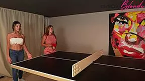 sara blonde and ambar prada fuck athletic stud cum on faces