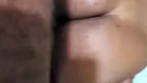 short curvy ebony girlfriend moans in tight pussy doggystyle