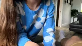 petite stepdaughter juniper ren rides old man scott stark for creampie cowgirl fantasy