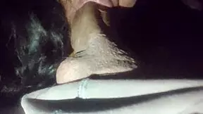 Horny Stepsister Gives Quick Deepthroat Blowjob to Brother's Monster Cock Before Creampie