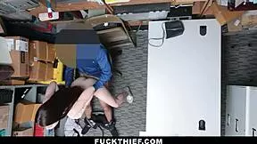 shoplifter teen too young for jail so she bends for monster cock punishment