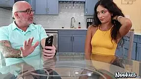 Mommy's LATINA PORNSTAR Luxe La Fox RIDES stepmom's man DOGGYSTYLE to COWGIRL!