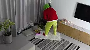 Christmas Night Grinch Fucks Petite Big Tits Stepsis Deepthroat Cum