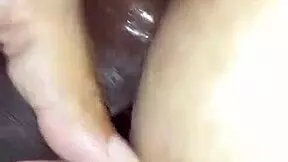 bet that tight wife ass hurts taking her lover's huge black cock so deep
