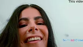 Latina step sis dresses as sexy costume on halloween and rides cock to turn him into real man