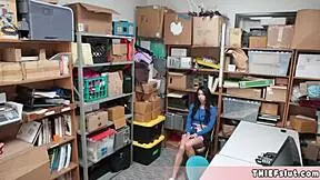 that cute brunette thief taylor caught stealing gets punish fucked hard backroom style