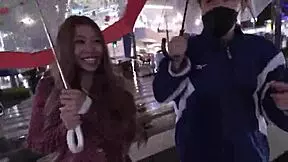 hey, check out this ntr creampie on the tanned gal - stranger fills her then boyfriend pistons nonstop!