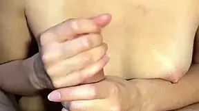 Roommate girlfriend sits on dick riding cowgirl while playing with huge tits and small waist 😈🔥