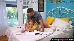 Step-Dad And Stepdaughter Share Cheating Secrets With Bent-Over Doggystyle Orgasm