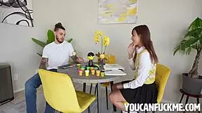 study sesh gets hot when school project turns into freeuse teen hookup