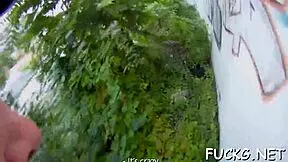 dude with spy glasses pounds amateur mature's pussy in rough contest