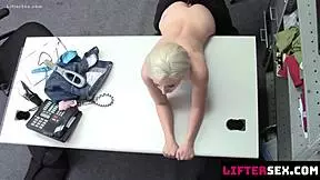 Guard Finds Necklace Stuffed in Goldie Glocs' Pussy! Rips Clothes and Fucks Bent Over Doggystyle!