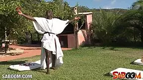 Teena Dolly rides cock cowgirl in public outdoor ballerina fuck