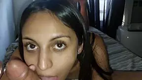 What if your petite latina hermanastra deepthroats and swallows every drop?