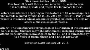 Petite tanned milf with small tits sucks big black cock at interracial party