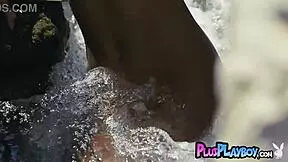 Stunning Milf Anetta Keys Strips Outdoor, Rips Clothes, Shows Petite Natural Tits Ass Pussy Body