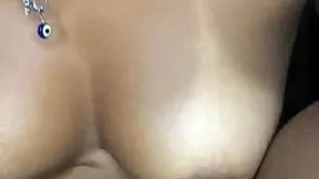 Big Tits Latina Cowgirl Rides Cock to Accidental Creampie Fill